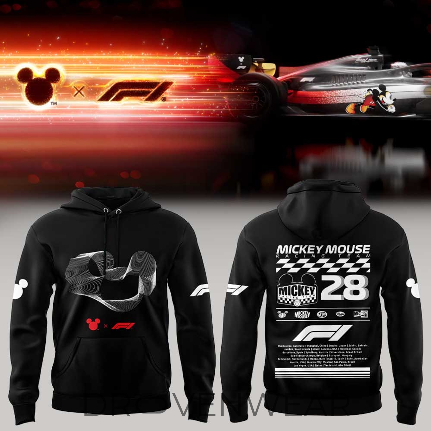 F1 Mickey Ut Magic For All Hoodie F1 Mickey Ut Magic For All Hoodie