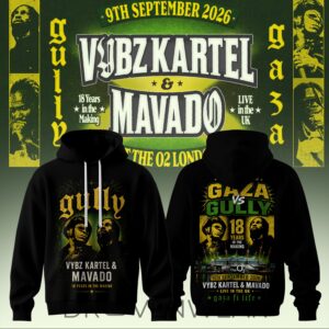 Vybz Kartel X Mavado – Gaza Vs Gully Collection Hoodie V3