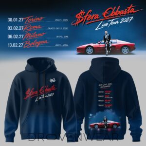 Sfera Ebbasta Live Tour 2027 Hoodie