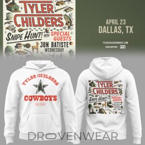 Dallas Cowboys x Tyler Childers concert on April 23 in Dallas, TX Snipe Hunt Tour Hoodie V2