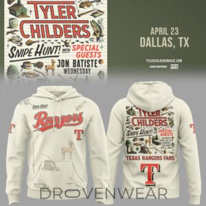 Texas Rangers and Tyler Childers Limited Edition Snipe Hunt Tour Hoodie