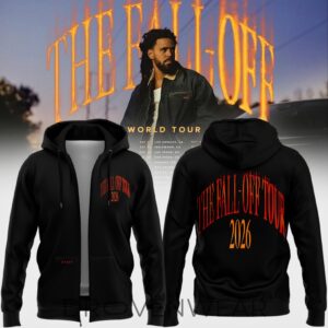 J. Cole The Fall-Off World Tour 2026 Limited Edition Zip Hoodie