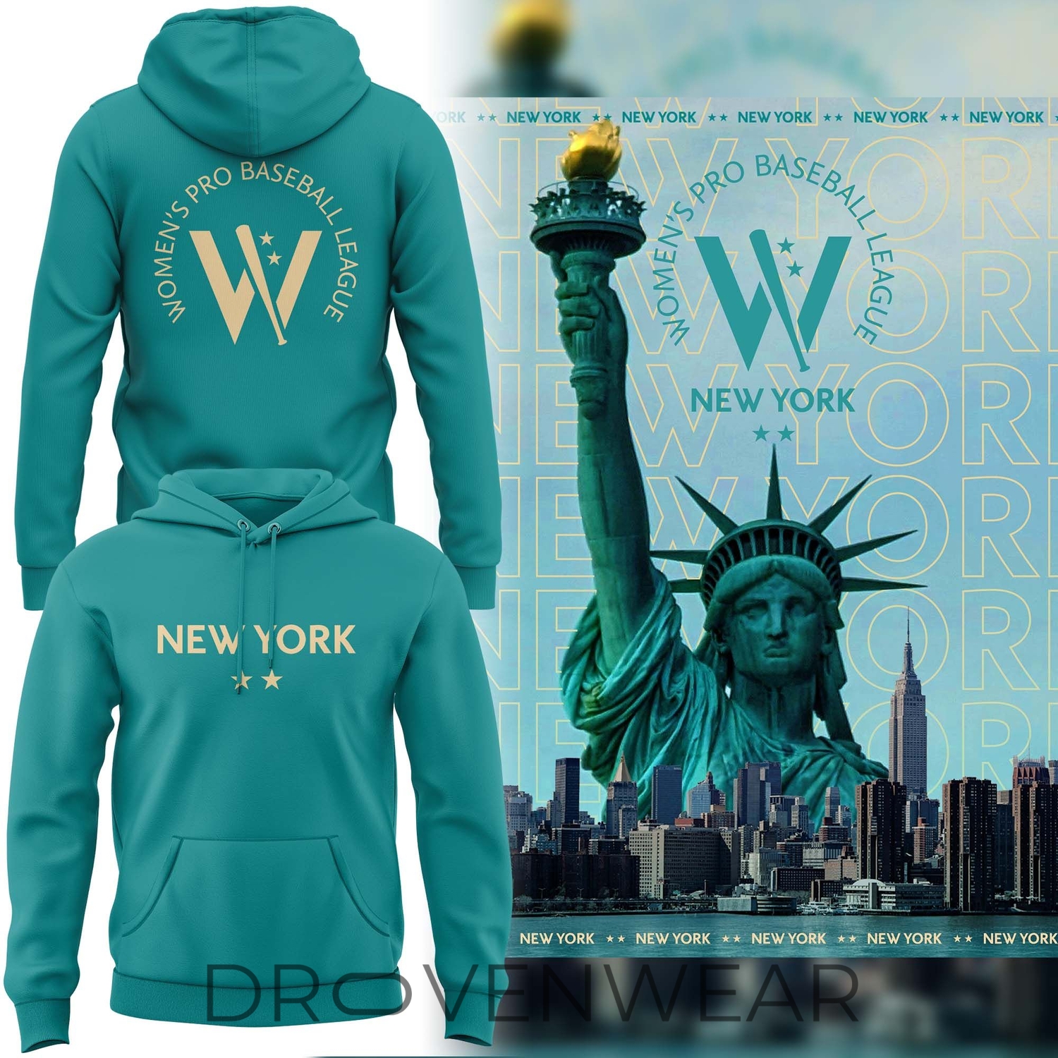 New York Heights Women’s Pro Baseball League 2026 Season Hoodie New York Heights Women’s Pro Baseball League 2026 Season Hoodie
