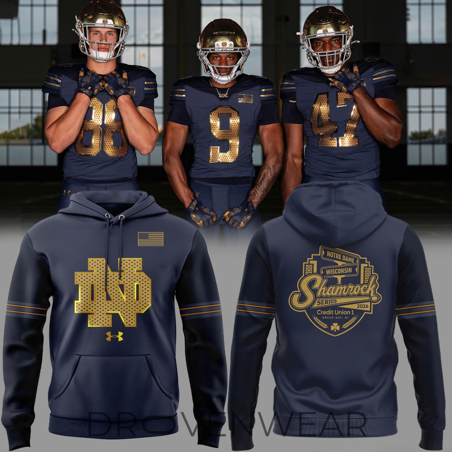 2026 Notre Dame Fighting Irish Shamrock Series Hoodie 2026 Notre Dame Fighting Irish Shamrock Series Hoodie