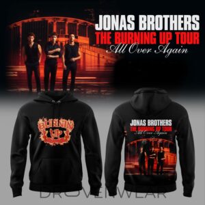 Jonas Brothers The Burning Up Tour All Over Again 2026 Hoodie V3