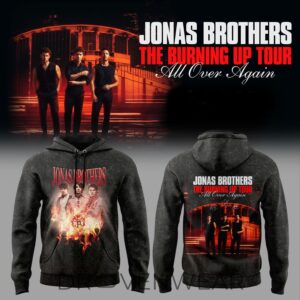 Jonas Brothers The Burning Up Tour All Over Again 2026 Hoodie