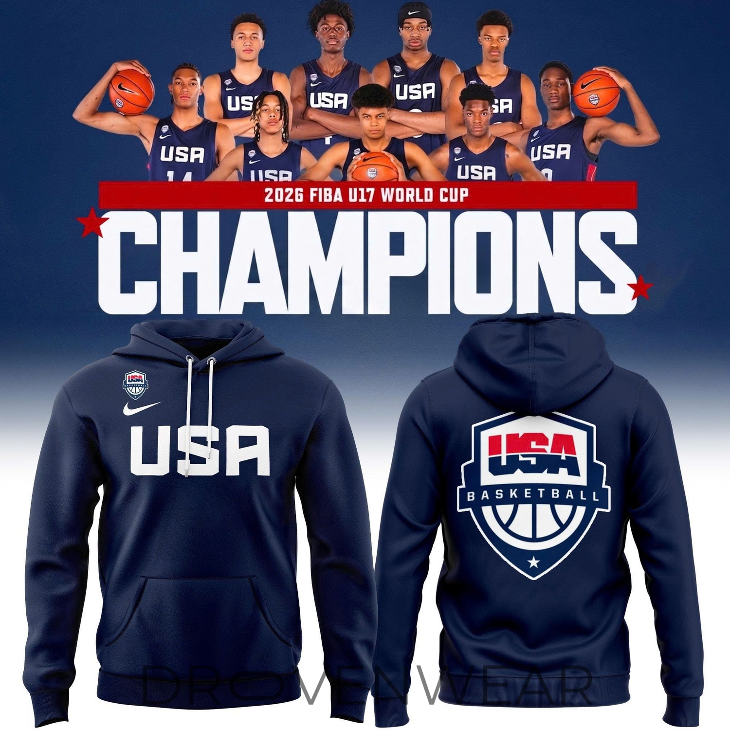 FIBA U17 Basketball World Cup 2026 Hoodie FIBA U17 Basketball World Cup 2026 Hoodie