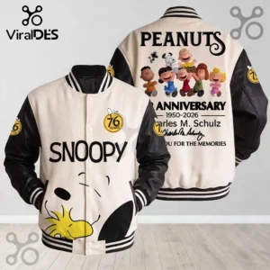 Peanuts Snoopy 76th Anniversary Baseball Jacket