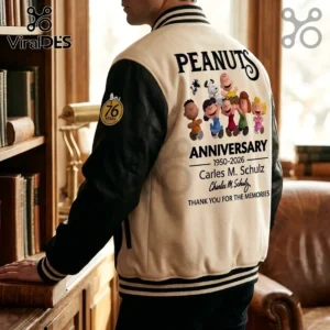 Peanuts Snoopy 76th Anniversary Baseball Jacket 1 peanuts snoopy 76th anniversary baseball jacket 02 exclusive edition.webp