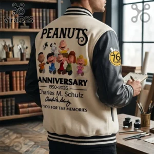 Peanuts Snoopy 76th Anniversary Baseball Jacket 3 peanuts snoopy 76th anniversary baseball jacket 04 modern aesthetic.webp