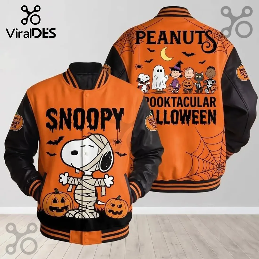 Snoopy Peanuts Spooktacular Halloween Baseball Jacket 2026 Snoopy Peanuts Spooktacular Halloween Baseball Jacket 2026