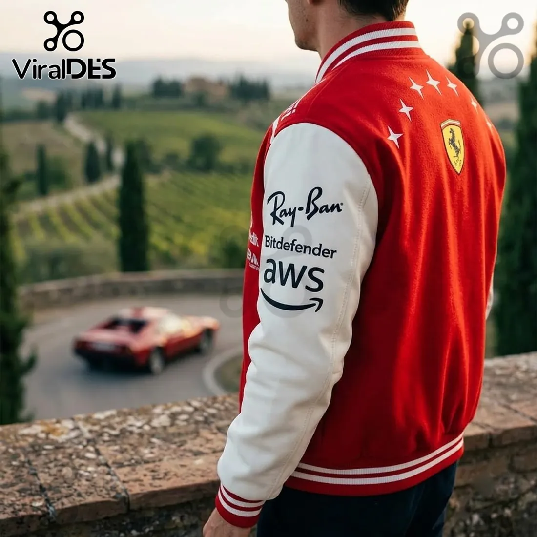 Scuderia Ferrari Monza 2026 Varsity Jacket Scuderia Ferrari Monza 2026 Varsity Jacket