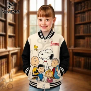 Peanuts Personalized Snoopy Emma Varsity Jacket 3 peanuts personalized snoopy emma varsity jacket 04 modern aesthetic.webp