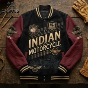 indian motorcycle 125th anniversary baseball jacket 02 casual wear look.webp