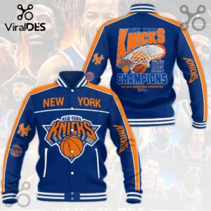 New York Knicks 2026 NBA Finals Champions Baseball Jacket
