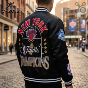 new york knicks 2026 nba finals champions black varsity jacket 03 unisex fit.webp