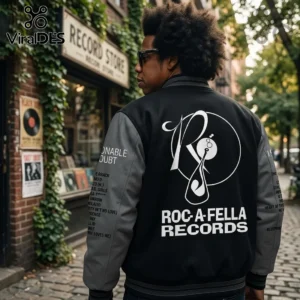 jay z roc a fella new york yankees black baseball jacket 02 product showcase.webp