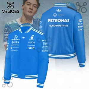 Adidas x Mercedes AMG Petronas F1 Team Blue Varsity Jacket