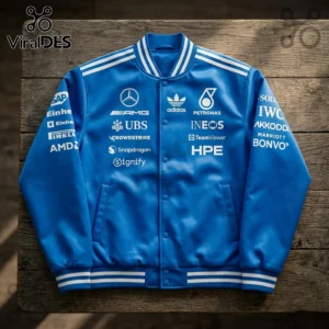 adidas x mercedes amg petronas f1 team blue varsity jacket 02 premium finish.webp