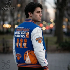 new york knicks 2026 nba champions royal bomber jacket 04 product showcase.webp