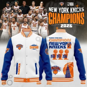 New York Knicks 2026 NBA Champions Limited Edition Varsity Jacket