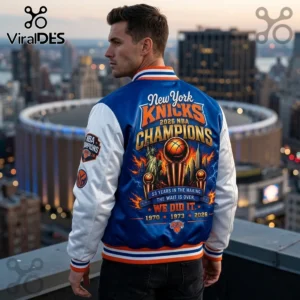 new york knicks 2026 nba champions royal blue bomber varsity baseball jacket 03 authentic quality.webp