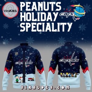 Washington Capitals Peanuts & Snoopy Night Baseball Jacket