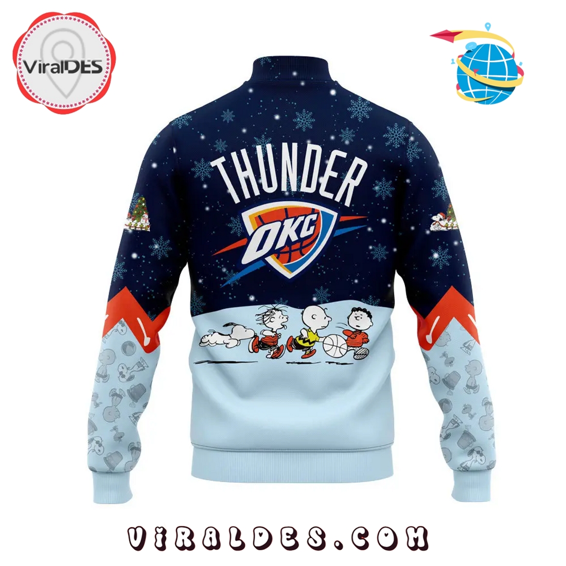 Thunder Peanuts & Snoopy 2025 Baseball Jacket Thunder Peanuts & Snoopy 2025 Baseball Jacket
