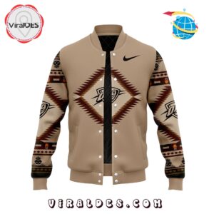 Oklahoma City Thunder Native American Heritage Baseball Jacket 1 oklahoma city thunder native american heritage baseball jacket 2 b3kSa.jpg