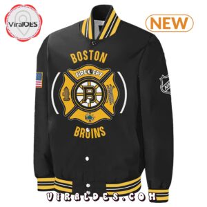 Boston Bruins x 2024 Firefighter Appreciation Baseball Jacket 1 boston bruins x 2024 firefighter appreciation baseball jacket 2 I7C3X.jpg