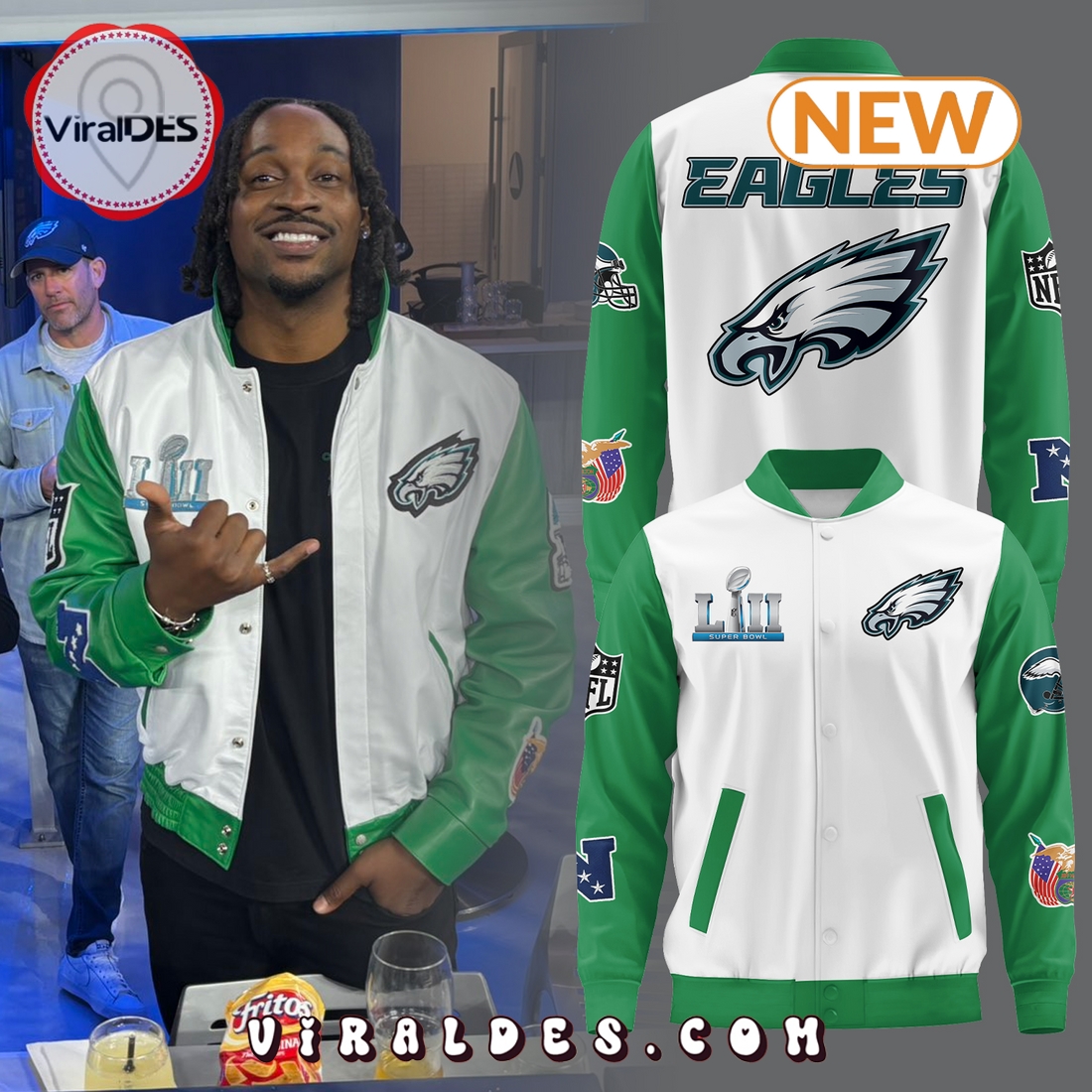 Philadelphia Eagles NFL Baseball Jacket Limited Edition Philadelphia Eagles NFL Baseball Jacket Limited Edition