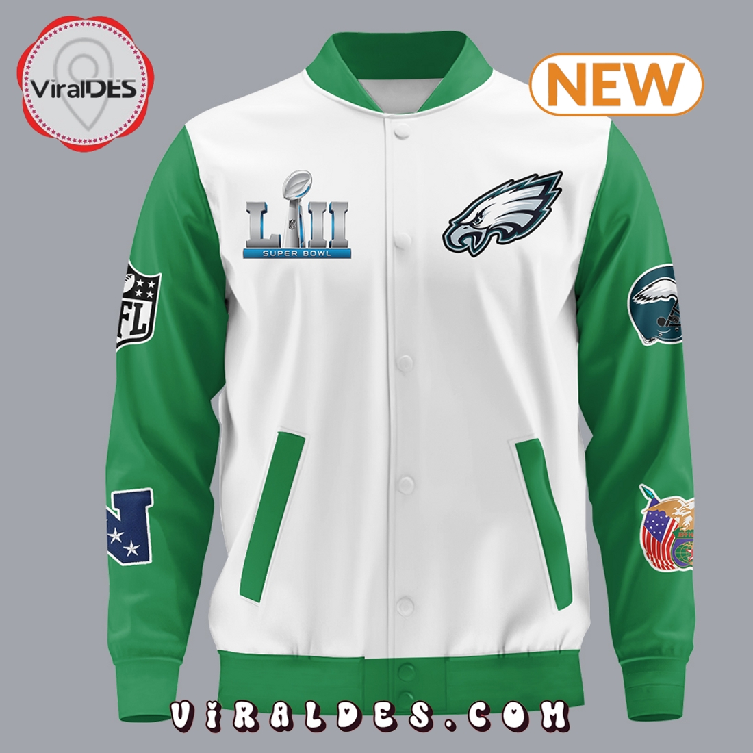 Philadelphia Eagles NFL Baseball Jacket Limited Edition Philadelphia Eagles NFL Baseball Jacket Limited Edition