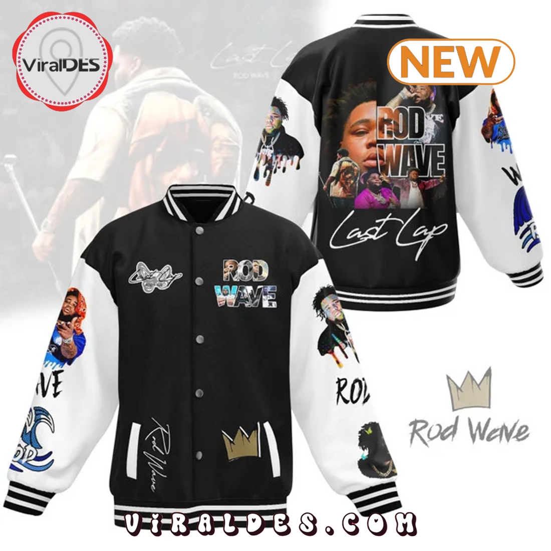 Rod Wave – Last Lap Signatures Baseball Jacket Rod Wave – Last Lap Signatures Baseball Jacket