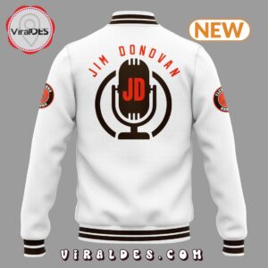 Cleveland Browns Jim Donovan Voice Baseball Jacket 2 cleveland browns jim donovan voice baseball jacket 3 Qzxxa.jpg