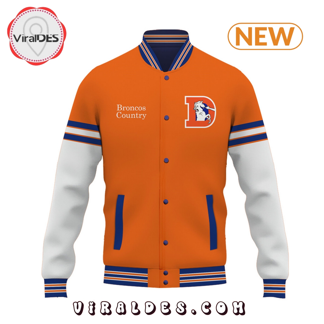 Denver Broncos Country Baseball Jacket Denver Broncos Country Baseball Jacket