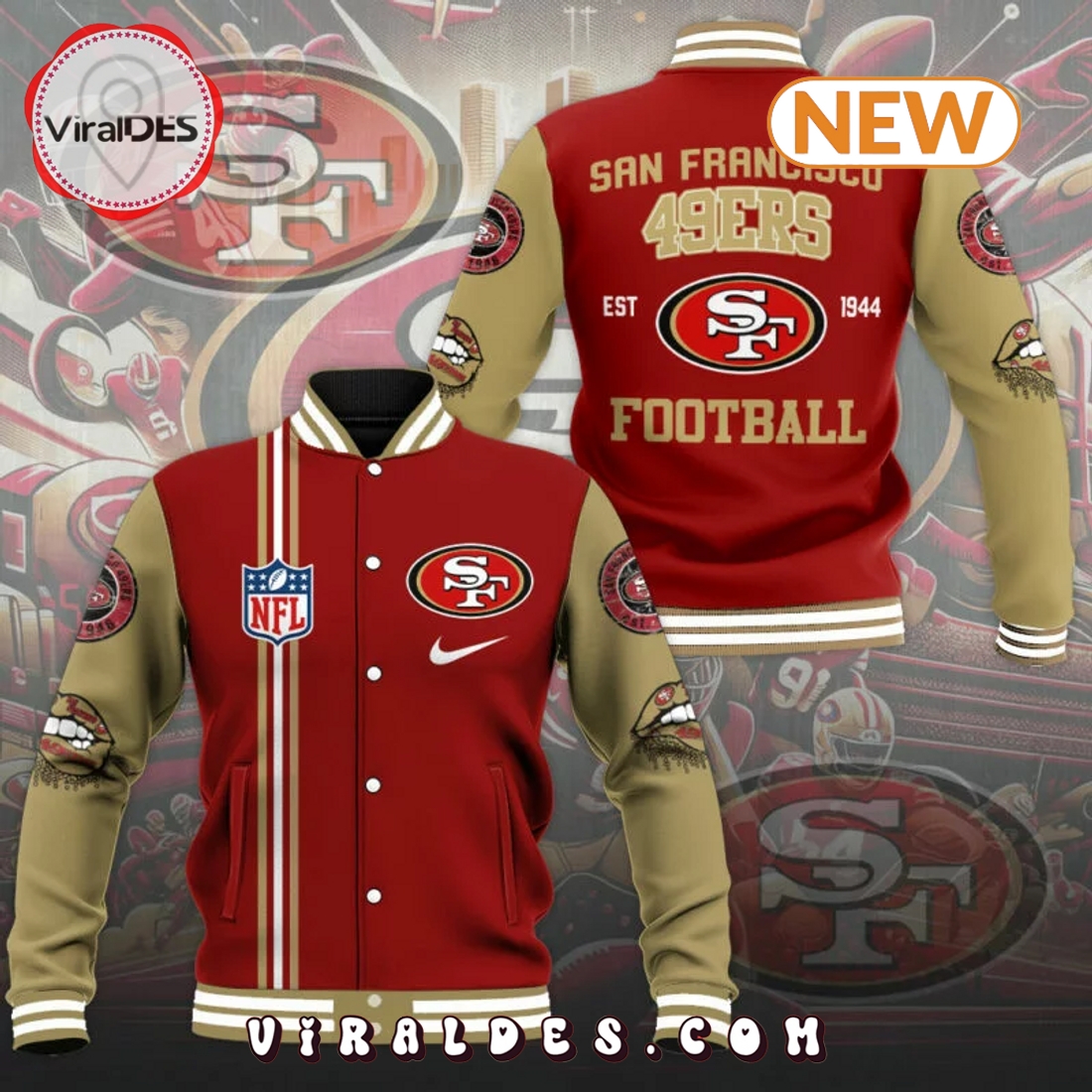 San Francisco 49ers Football Baseball Jersey San Francisco 49ers Football Baseball Jersey