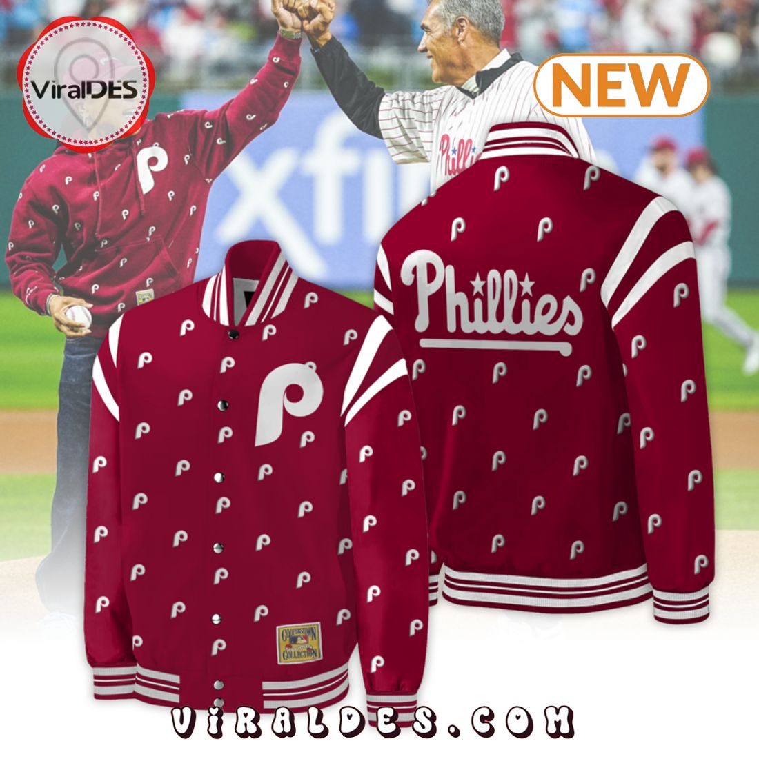 Men’s 2024 Philadelphia Phillies Baseball Jacket Men’s 2024 Philadelphia Phillies Baseball Jacket