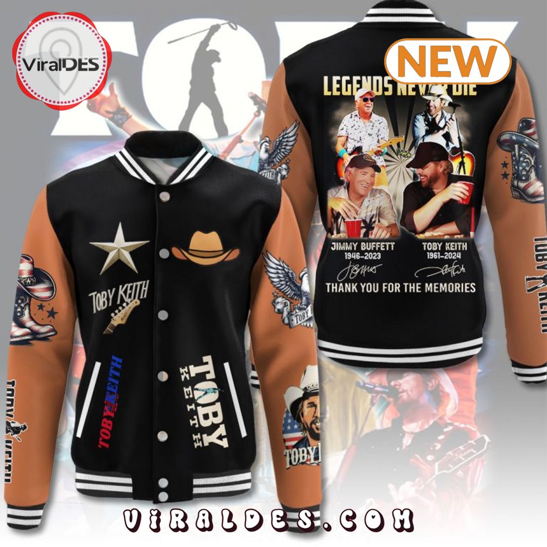 Toby Keith Of Memory Baseball Jacket Toby Keith Of Memory Baseball Jacket