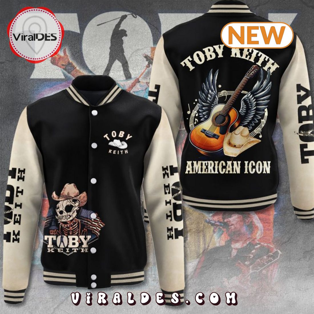 Toby Keith American Icon Baseball Jacket Toby Keith American Icon Baseball Jacket