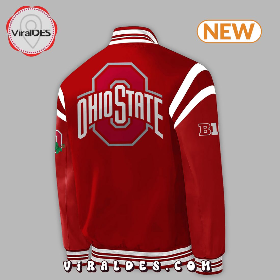 Special Throwback Helmet Ohio State Baseball Jacket Special Throwback Helmet Ohio State Baseball Jacket