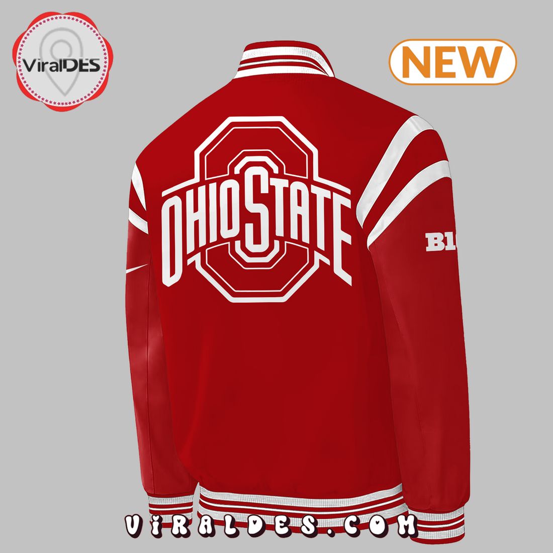 Jesus Won Ohio State Buckeyes Red Baseball Jacket Jesus Won Ohio State Buckeyes Red Baseball Jacket