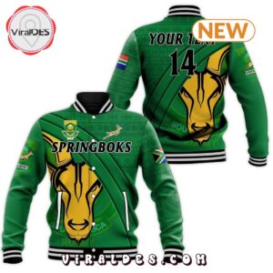 Springboks Rugby Union Custom Limited Green Baseball Jacket 1 springboks rugby union custom limited green baseball jacket 2 1Sl4v.jpg