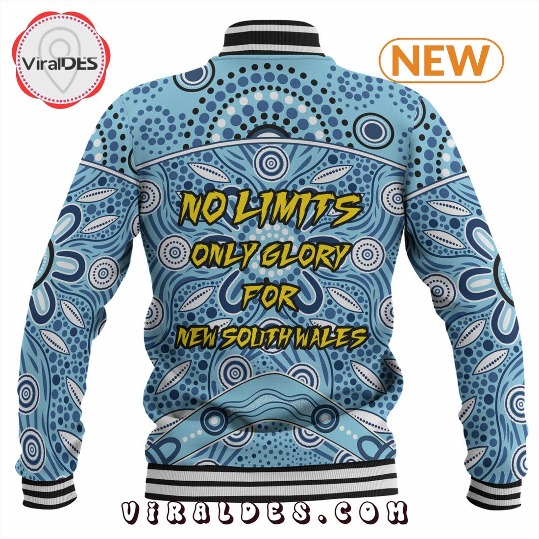Premium NRL-New South Wales Blues Baseball Jacket Premium NRL-New South Wales Blues Baseball Jacket