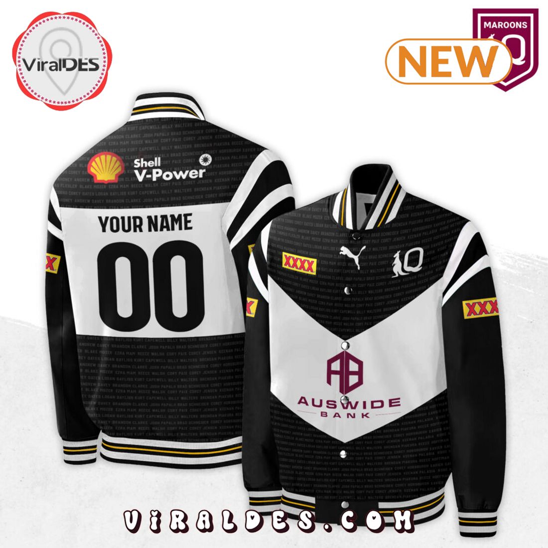 Personalized 2024 Queensland Maroons NRL Baseball Jacket Personalized 2024 Queensland Maroons NRL Baseball Jacket