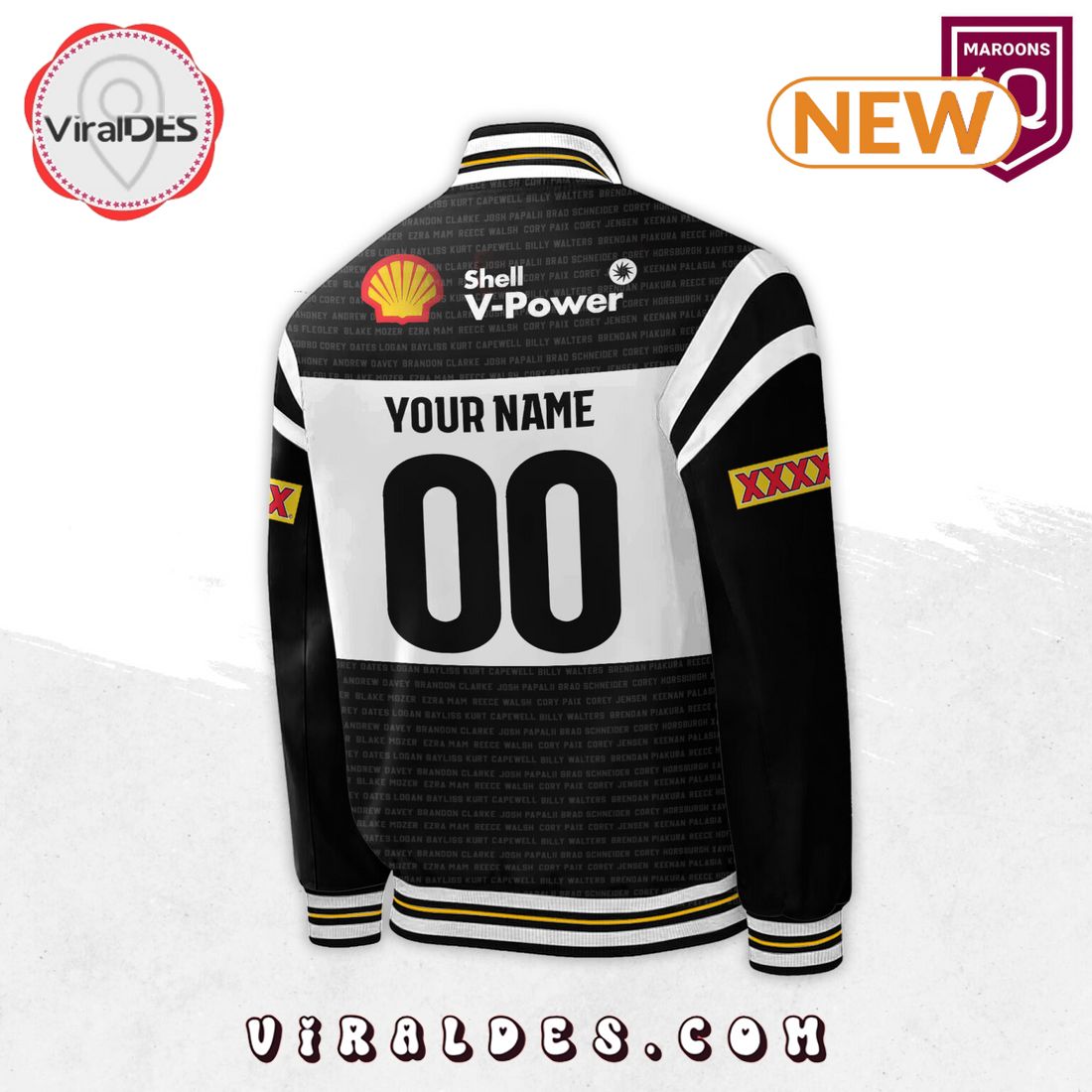 Personalized 2024 Queensland Maroons NRL Baseball Jacket Personalized 2024 Queensland Maroons NRL Baseball Jacket