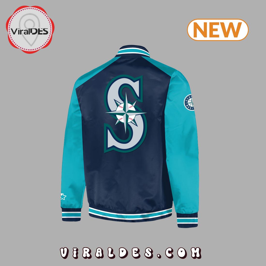 Special Edition NHYPEN x Seattle Mariners Jay Baseball Jacket Special Edition NHYPEN x Seattle Mariners Jay Baseball Jacket