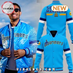 Special Seattle Mariners Baseball Team Blue Baseball Jacket