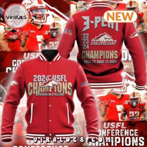 Birmingham Stallions 2024 Conference Champions Red Baseball Jacket 1 birmingham stallions 2024 conference champions red baseball jacket 2 tSKs2.jpg