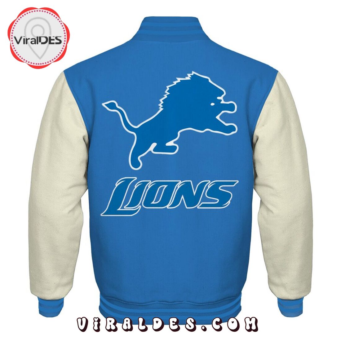 Eminem x Detroit Lions Blue 2024 NFL Playoff Baseball Jacket Eminem x Detroit Lions Blue 2024 NFL Playoff Baseball Jacket