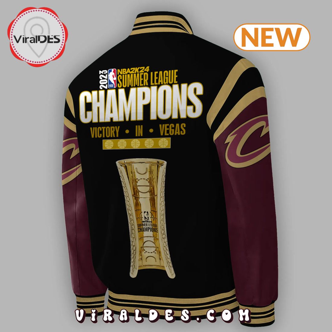 Cleveland Cavaliers Champions Summer League Baseball Jacket Cleveland Cavaliers Champions Summer League Baseball Jacket